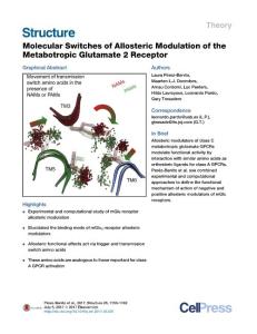 Structure_2017_Molecular-Switches-of-Allosteric-Modulation-of-the-Metabotropic-Glutamate-2-Receptor