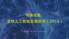 20161017_乌镇指数_2016年全球人工智能发展报告