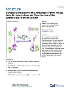 Structure_2017_Structural-Insight-into-the-Activation-of-PknI-Kinase-from-M-tuberculosis-via-Dimerization-of-the-Extracellular-Sensor-Domain