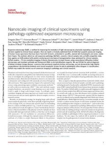 nbt.3892-Nanoscale imaging of clinical specimens using pathology-optimized expansion microscopy