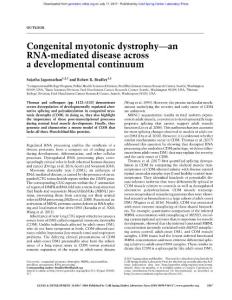 Genes Dev.-2017-Jagannathan-1067-8-Congenital myotonic dystrophy—an RNA-mediated disease across a developmental continuum
