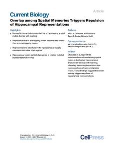 Current Biology-2017-Overlap among Spatial Memories Triggers Repulsion of Hippocampal Representations