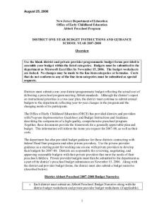 New Jersey Department of Education