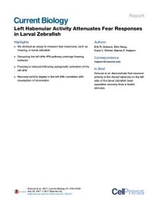 Current-Biology_2017_Left-Habenular-Activity-Attenuates-Fear-Responses-in-Larval-Zebrafish