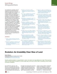 Current-Biology_2017_Evolution-An-Irresistibly-Clear-View-of-Land