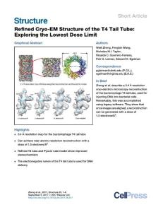 Structure_2017_Refined-Cryo-EM-Structure-of-the-T4-Tail-Tube-Exploring-the-Lowest-Dose-Limit