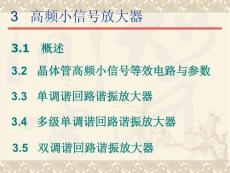 高頻小信號放大器