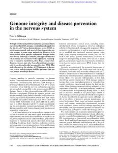 Genes Dev.-2017-McKinnon-1180-94-Genome integrity and disease prevention in the nervous system