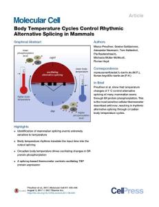 Molecular-Cell_2017_Body-Temperature-Cycles-Control-Rhythmic-Alternative-Splicing-in-Mammals