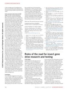 nbt.3926-Rules of the road for insect gene drive research and testing