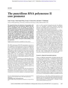 Genes Dev.-2017-Vo ngoc-1289-301-The punctilious RNA polymerase II core promoter