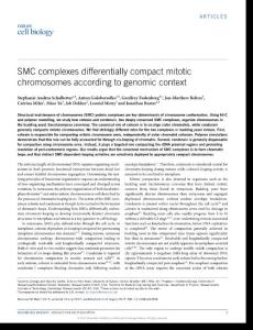 ncb3594-SMC complexes differentially compact mitotic chromosomes according to genomic context