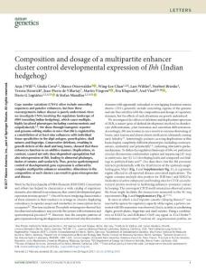 ng.3939-Composition and dosage of a multipartite enhancer cluster control developmental expression of Ihh (Indian hedgehog)