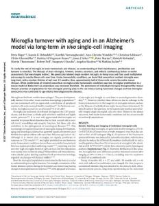 nn.4631-Microglia turnover with aging and in an Alzheimer´s model via long-term in vivo single-cell imaging