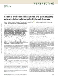 ng.3920-Genomic prediction unifies animal and plant breeding programs to form platforms for biological discovery