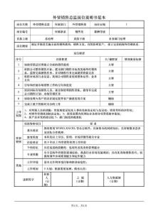 外贸销售总监岗位说明书范本