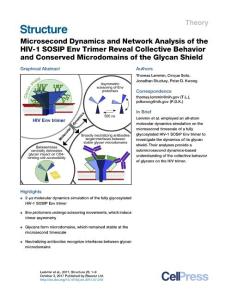 Structure_2017_Microsecond-Dynamics-and-Network-Analysis-of-the-HIV-1-SOSIP-Env-Trimer-Reveal-Collective-Behavior-and-Conserved-Microdomains-of-the-Gl