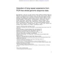 Genome Res.-2017-Dolzhenko-Detection of long repeat expansions from PCR-free whole-genome sequence data