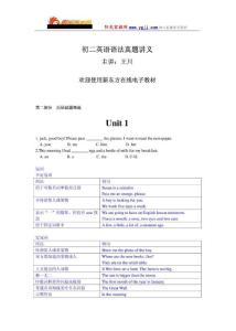 【強(qiáng)烈推薦】初二英語語法全真精講講義