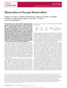nmat4964-Observation of the spin Nernst effect