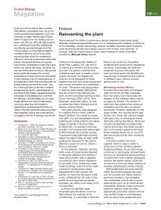 Current-Biology_2017_Reinventing-the-plant