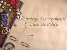 strategic management business policy