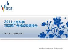 2011年上海车展互联网广告投放数据报告