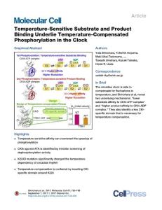 Molecular-Cell_2017_Temperature-Sensitive-Substrate-and-Product-Binding-Underlie-Temperature-Compensated-Phosphorylation-in-the-Clock