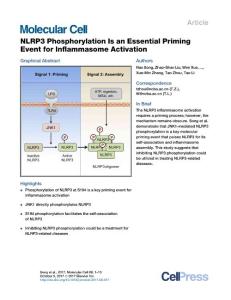NLRP3-Phosphorylation-Is-an-Essential-Priming-Event-for-Inflammasome-Activation_2017_Molecular-Cell