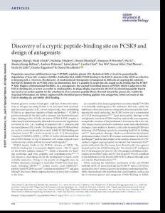 nsmb.3453-Discovery of a cryptic peptide-binding site on PCSK9 and design of antagonists