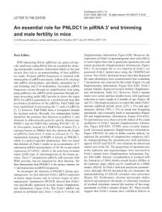 cr2017125a-An essential role for PNLDC1 in piRNA 3′ end trimming and male fertility in mice