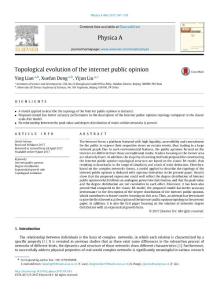 topological evolution of the internet public opinion