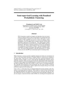 Semi-supervised Learning with Penalized Probabilistic Clustering 2005-NIPS