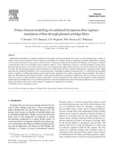 2005 Finiteelement modeling of combined freeporous flow regimes