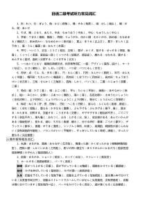 日语二级考试听力常见词汇