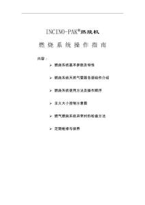 incno-pak燃燒系統操作指南