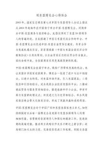 觀東盟博覽會心得體會