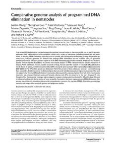 Genome Res.-2017-Wang-Comparative genome analysis of programmed DNA elimination in nematodes