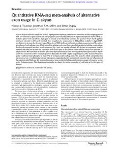Genome Res.-2017-Tourasse-Quantitative RNA-seq meta-analysis of alternative exon usage in C. elegans