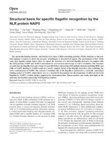 cr2017148-Structural basis for specific flagellin recognition by the NLR protein NAIP5