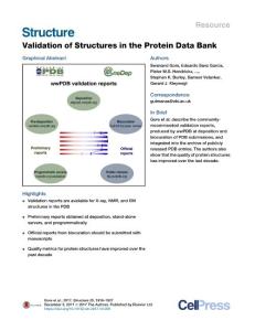 Validation-of-Structures-in-the-Protein-Data-Bank_2017_Structure