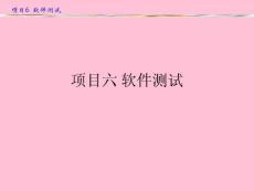 項目六 軟件測試