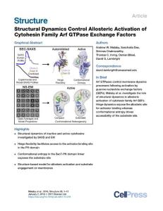 Structural-Dynamics-Control-Allosteric-Activation-of-Cytohesin-Fa_2017_Struc