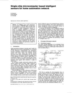 Single-chip microcomputer based intelligent sensors for home automation network
