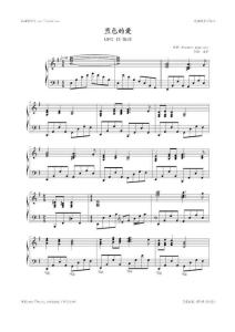 理查德. 克萊德曼 鋼琴曲 藍(lán)色的愛 鋼琴譜