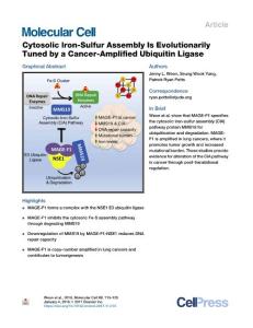 Cytosolic-Iron-Sulfur-Assembly-Is-Evolutionarily-Tuned-by-a-C_2018_Molecular