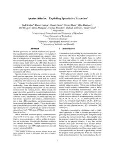 Spectre Attacks: Exploiting Speculative Execution