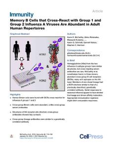 Memory-B-Cells-that-Cross-React-with-Group-1-and-Group-2-Influenza_2018_Immu