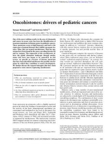 Genes Dev.-2017-Mohammad-2313-24-Oncohistones drivers of pediatric cancers