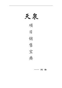 2006年安徽临泉县天泉项目销售策划案